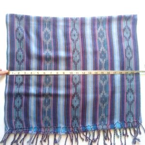 Beautiful light weight wool scarf with fringe